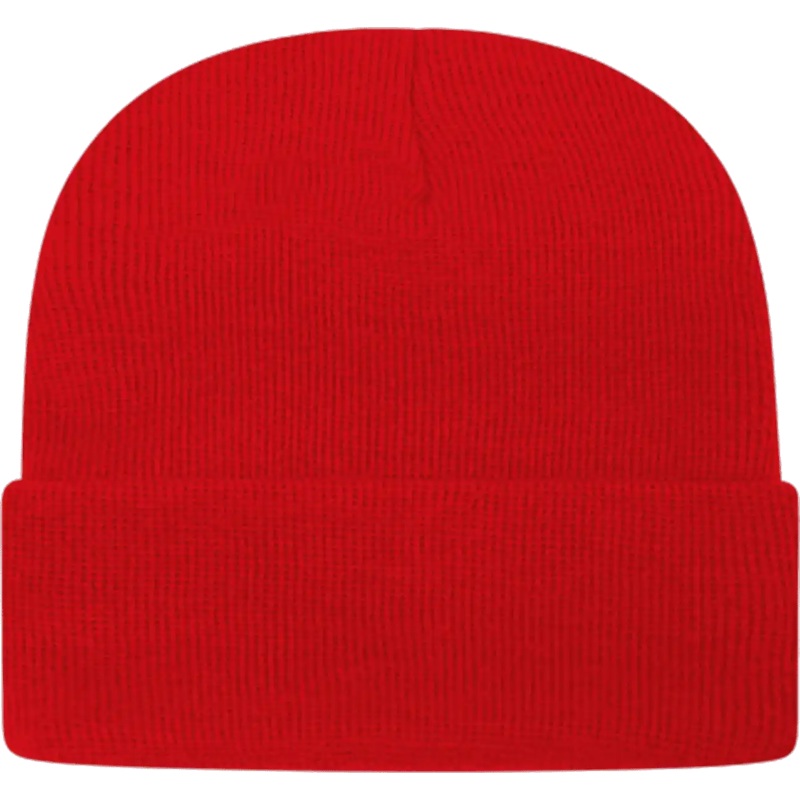 Cap America TKN24 USA Made Knit Cap with Cuff Beanie – True Red