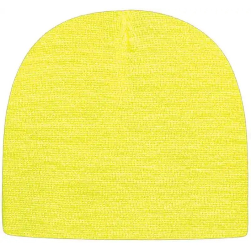 Cap America TKN28 USA Made Knit Beanie – Neon Yellow