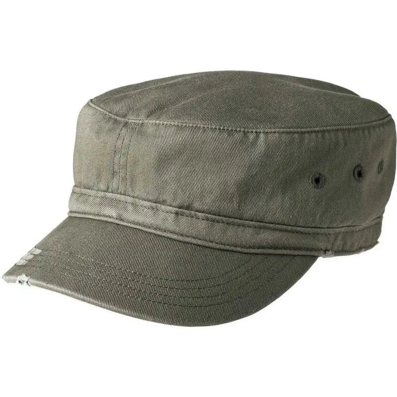 District DT605 Distressed Military Hat – Olive