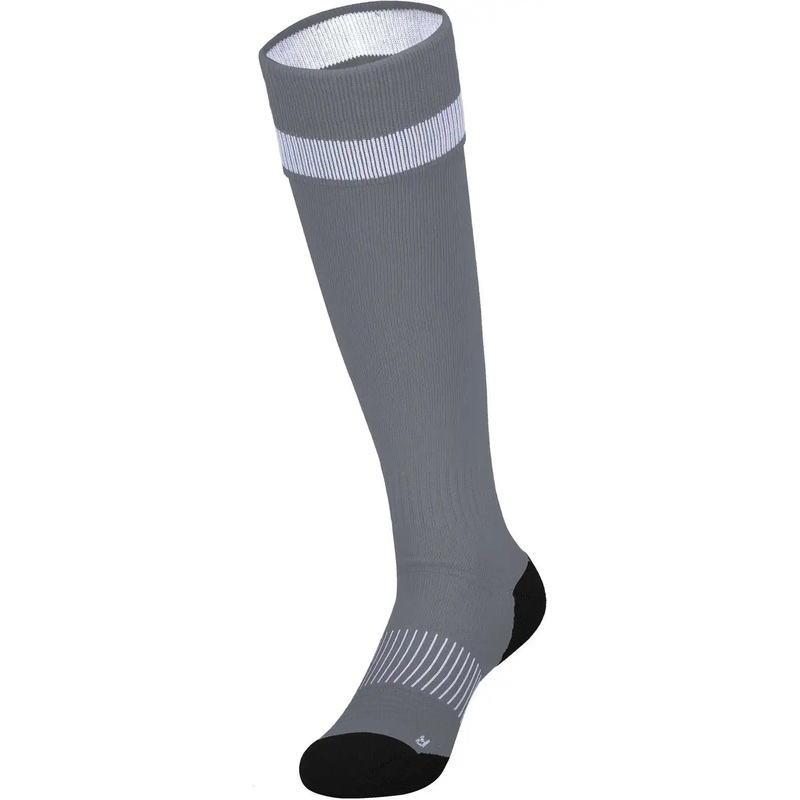 High Five 329120 Impact+ Soccer Sock – Graphite White Black