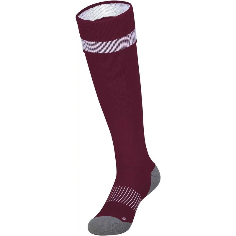 High Five 329120 Impact+ Soccer Sock – Maroon White Graphite