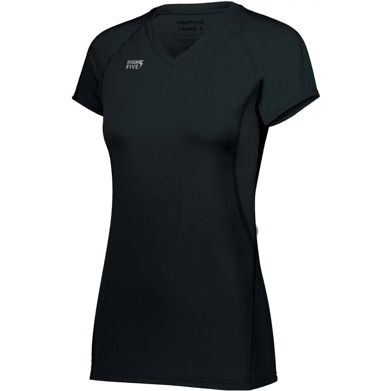 High Five 342222 Ladies Truhit Short Sleeve Jersey – Black