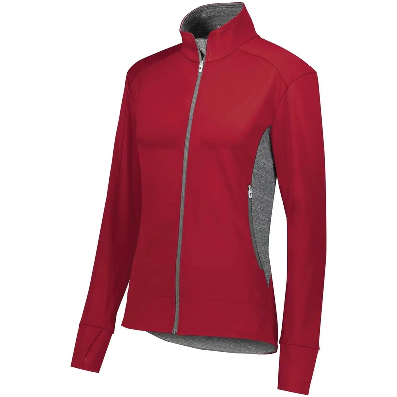 High Five 371263 Girls Free Form Jacket – Scarlet Carbon Heather