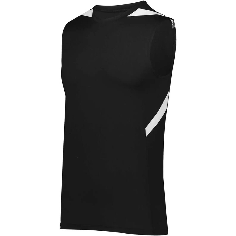 Holloway 221037 Pr Max Compression Jersey – Black White