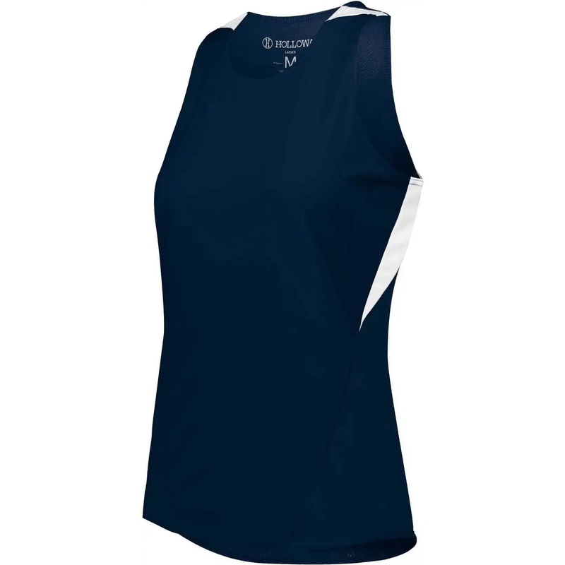 Holloway 221335 Ladies Pr Max Track Jersey – Navy White