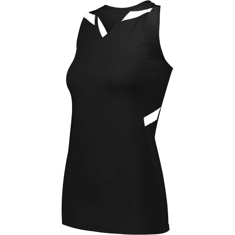 Holloway 221337 Ladies Pr Max Compression Jersey – Black White