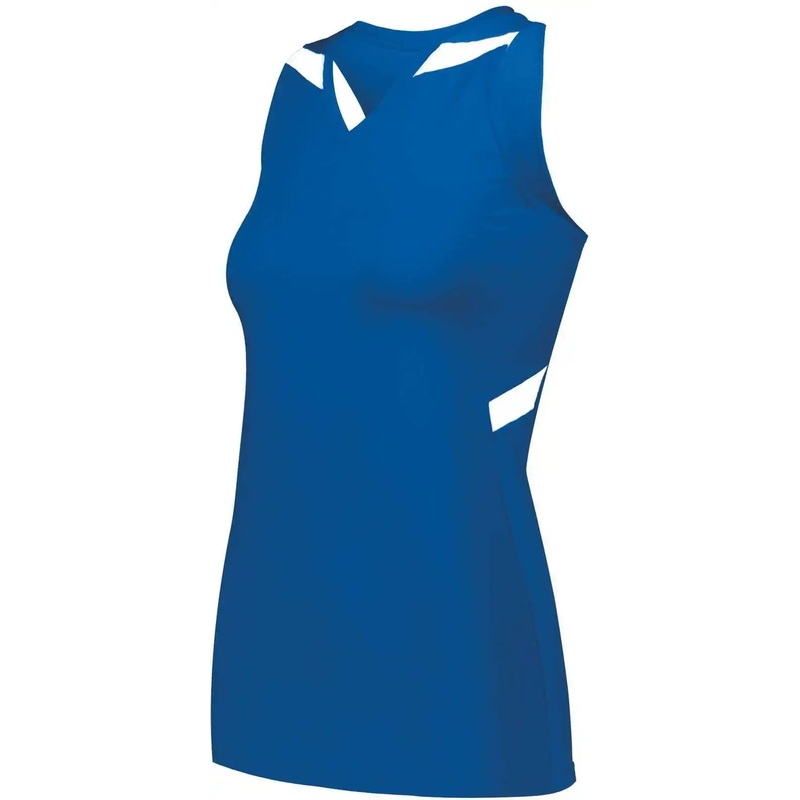 Holloway 221337 Ladies Pr Max Compression Jersey – Royal White