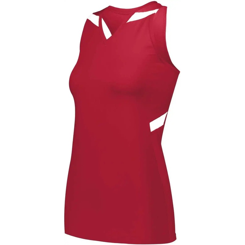 Holloway 221337 Ladies Pr Max Compression Jersey – Scarlet White
