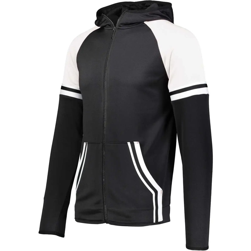 Holloway 229661 Youth Retro Grade Jacket – Black White