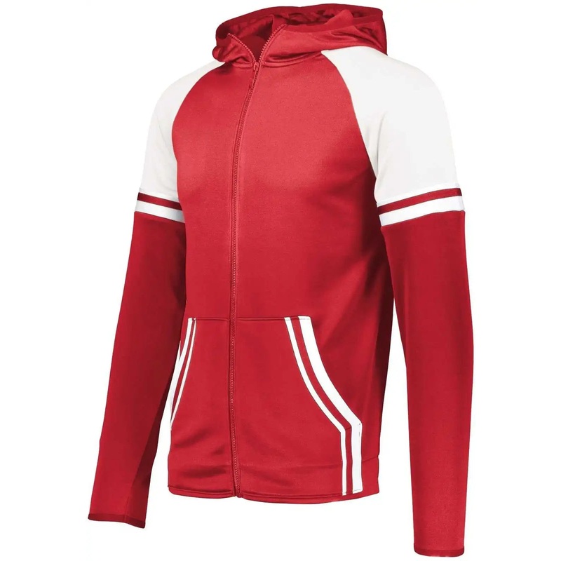Holloway 229661 Youth Retro Grade Jacket – Scarlet White