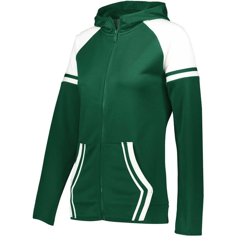 Holloway 229761 Ladies Retro Grade Jacket – Forest White