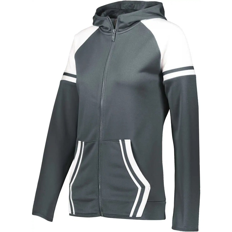 Holloway 229761 Ladies Retro Grade Jacket – Graphite White