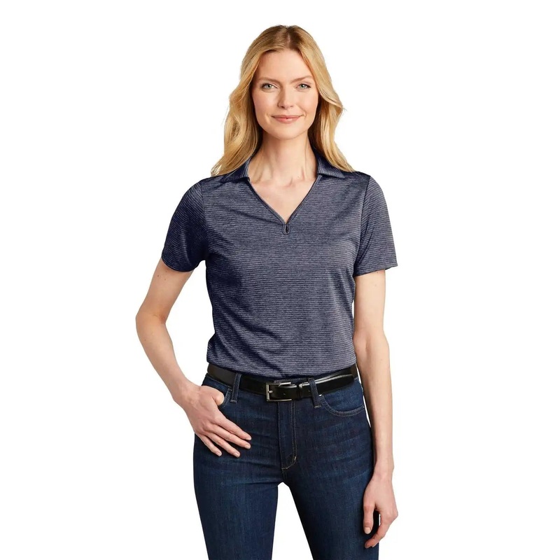 Port Authority LK585 Ladies Shadow Stripe Polo – River Blue Navy