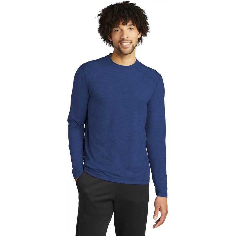 Sport-Tek ST710 Exchange 1.5 Long Sleeve Crew – True Royal Heather