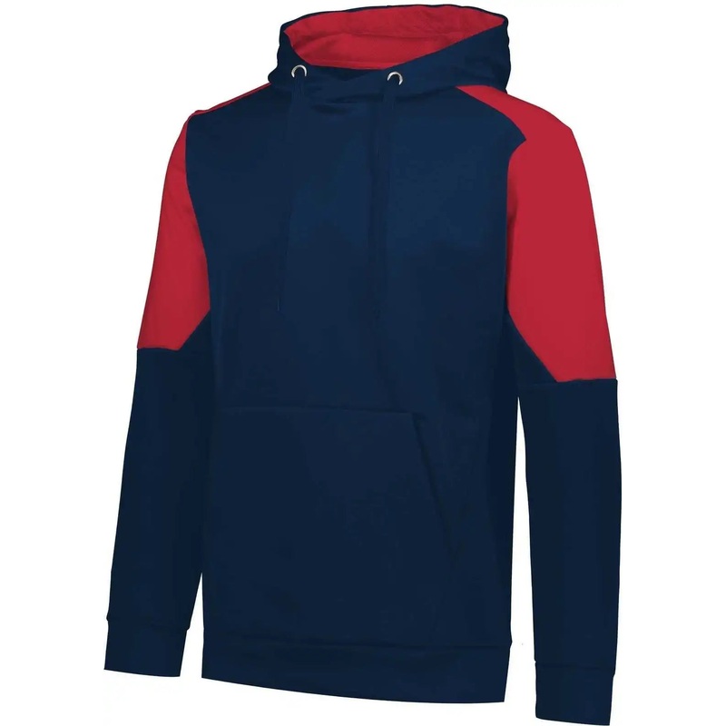 Holloway 222640 Youth Blue Chip Hoodie – Navy Scarlet