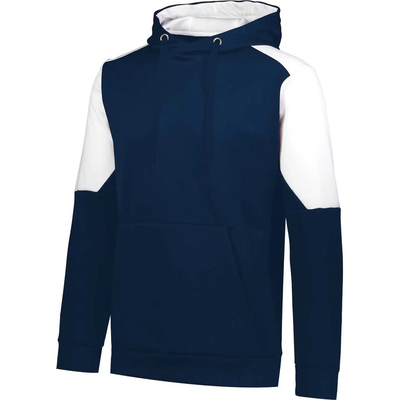 Holloway 222640 Youth Blue Chip Hoodie – Navy White