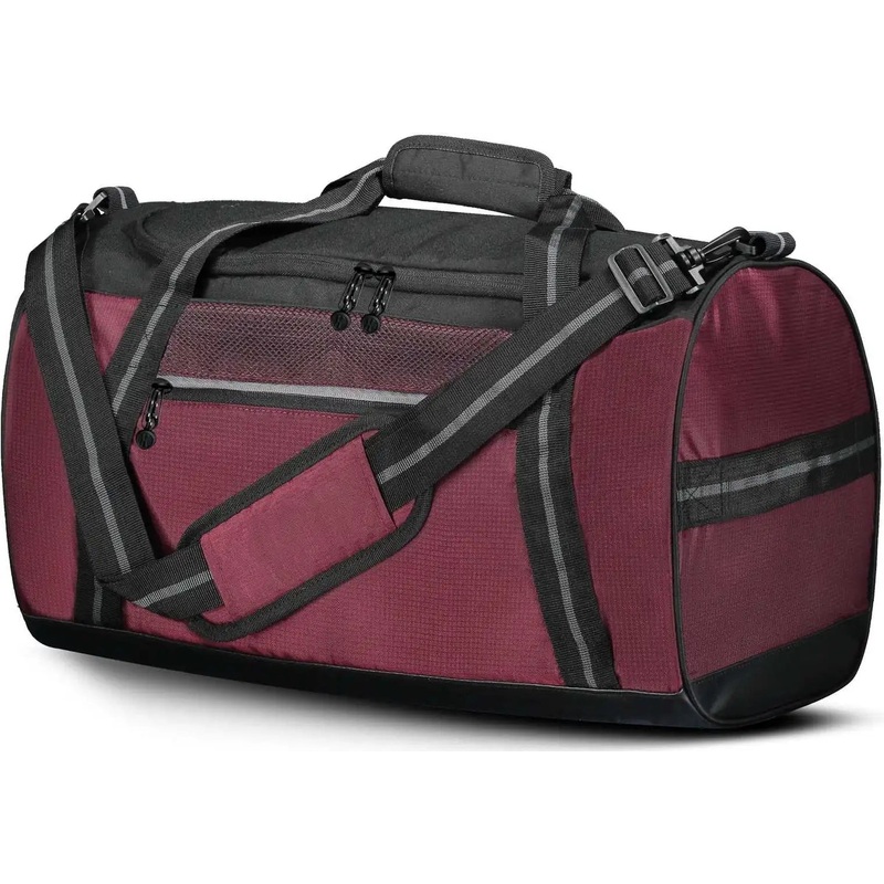Holloway 229431 Rivalry Duffel Bag – Maroon Black