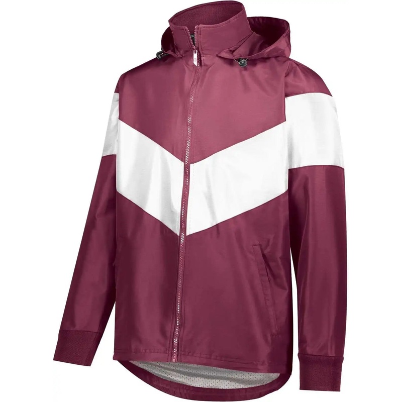 Holloway 229527 Potomac Jacket – Maroon White