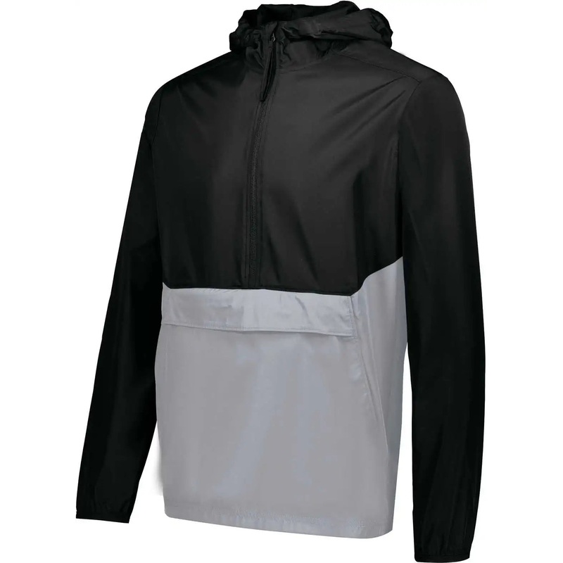 Holloway 229534 Pack Pullover – Black Athletic Gray
