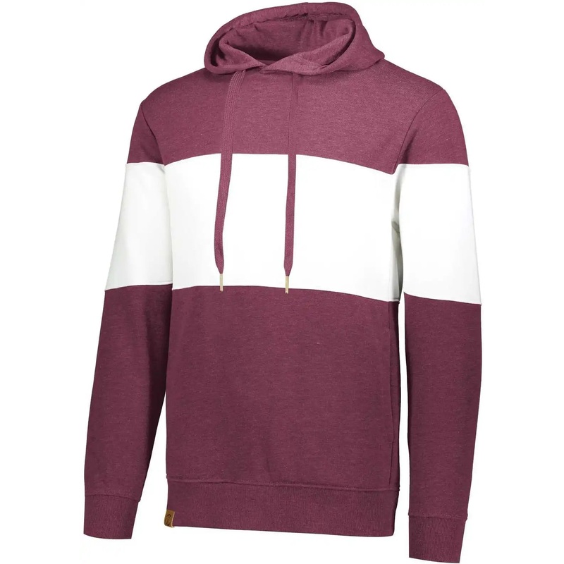 Holloway 229563 Ivy League Hoodie – Maroon Heather White