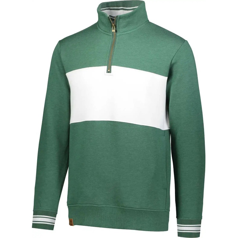 Holloway 229565 Ivy League Pullover – Dark Green Heather White