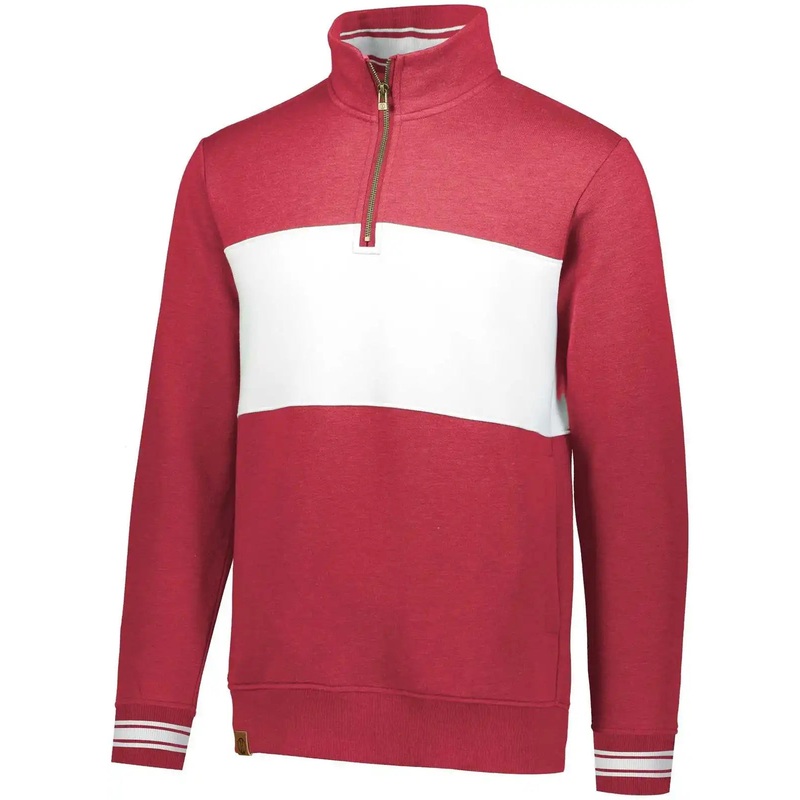 Holloway 229565 Ivy League Pullover – Scarlet Heather White