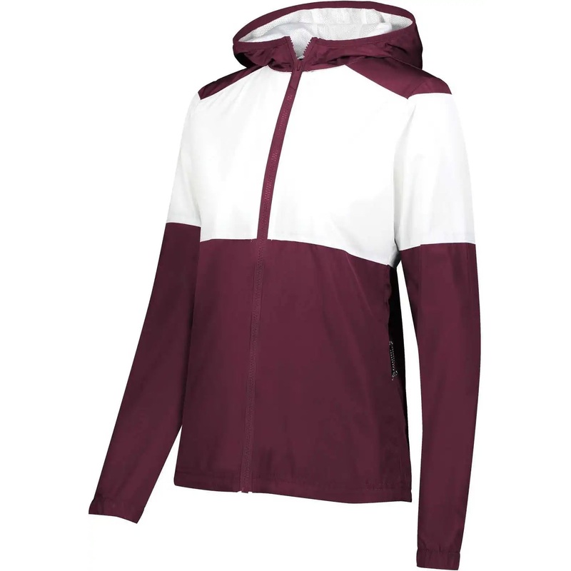 Holloway 229728 Ladies SeriesX Jacket – Maroon White