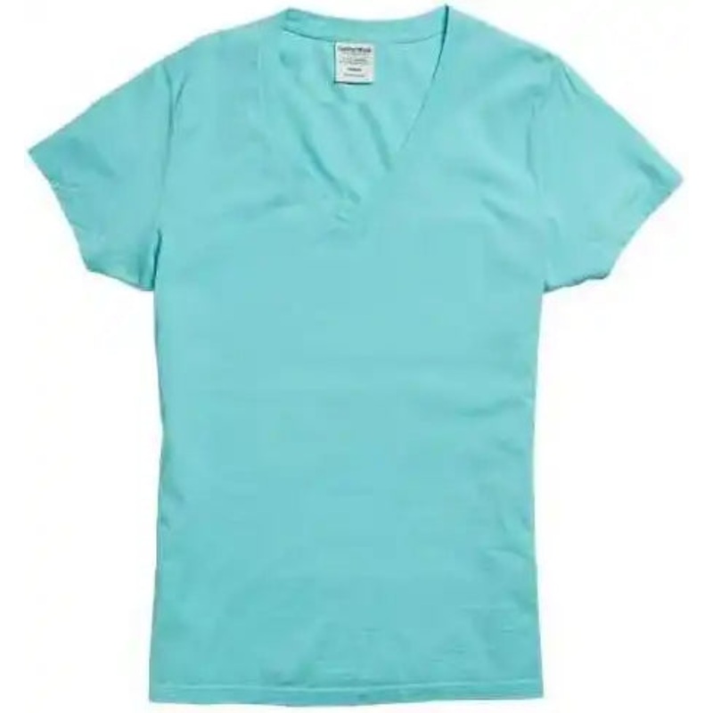 Comfortwash GDH125 Garment-Dyed Women’s V-Neck T-Shirt – Mint