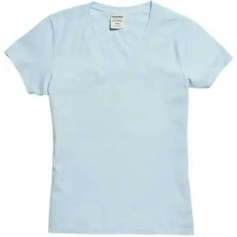 Comfortwash GDH125 Garment-Dyed Women’s V-Neck T-Shirt – Soothing Blue