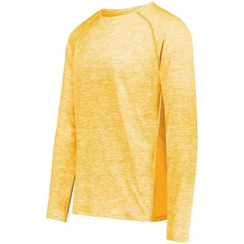 Holloway 222570 Electrify CoolCore Long Sleeve T-Shirt – Gold Heather