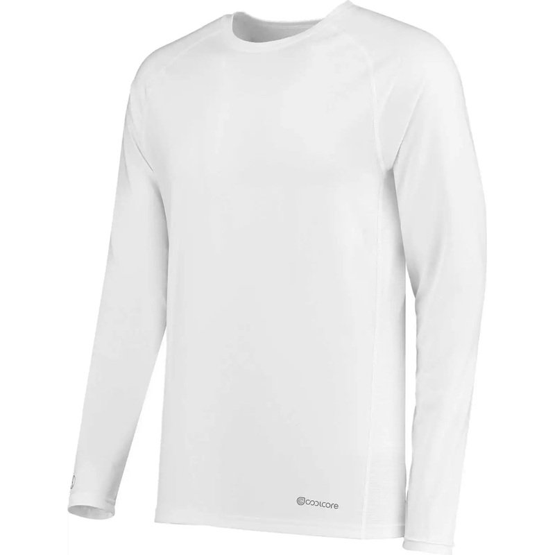 Holloway 222570 Electrify CoolCore Long Sleeve T-Shirt – White