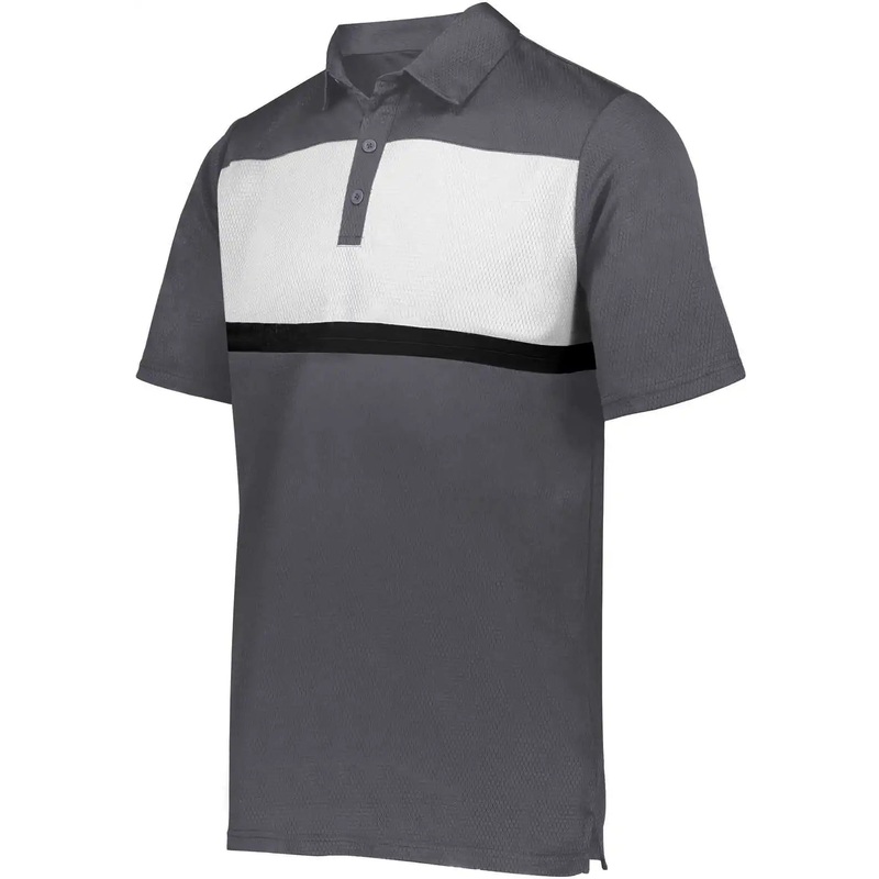 Holloway 222576 Prism Bold Polo – Carbon White