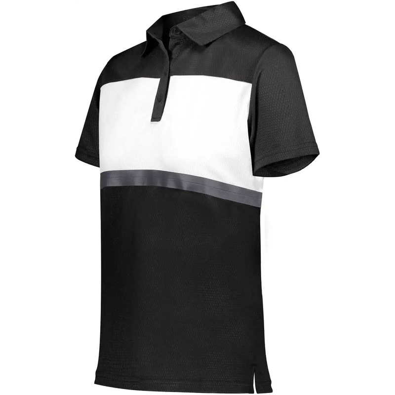 Holloway 222776 Ladies Prism Bold Polo – Black White