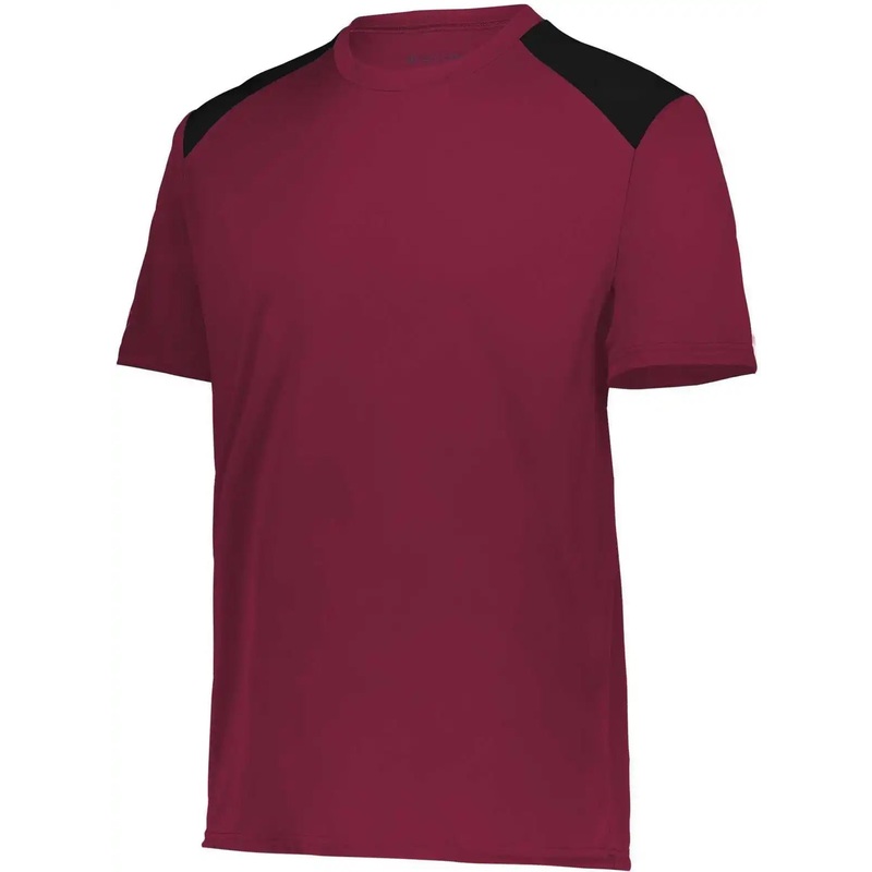 Holloway 223601 Youth Momentum Team Tee – Maroon Black