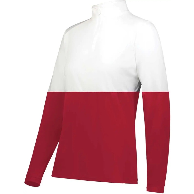 Holloway 223700 Ladies Momentum Team 1/4 Zip Pullover – Scarlet White