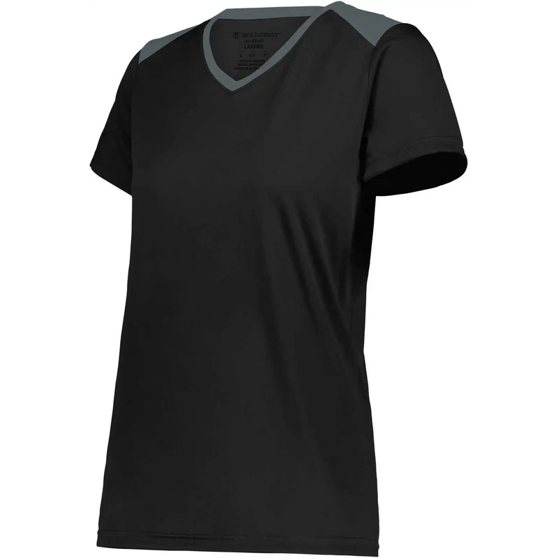 Holloway 223701 Ladies Momentum Team Tee – Black Iron