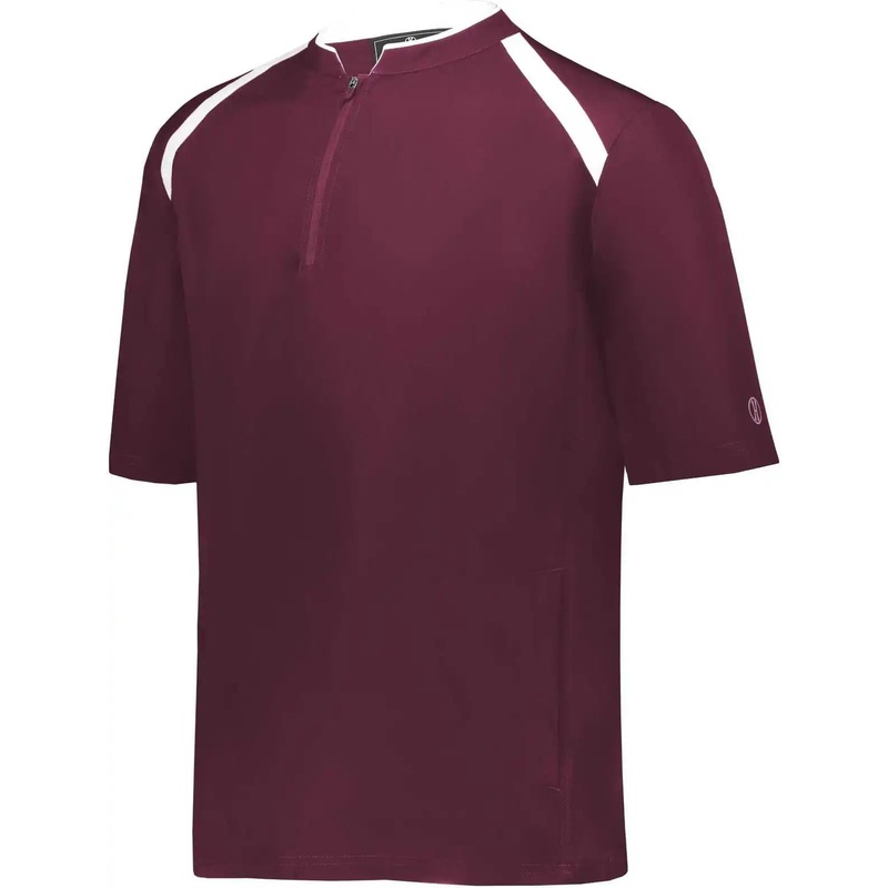 Holloway 229581 Clubhouse Pullover – Maroon White