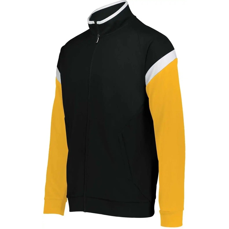 Holloway 229679 Youth Limitless Jacket – Black White Gold