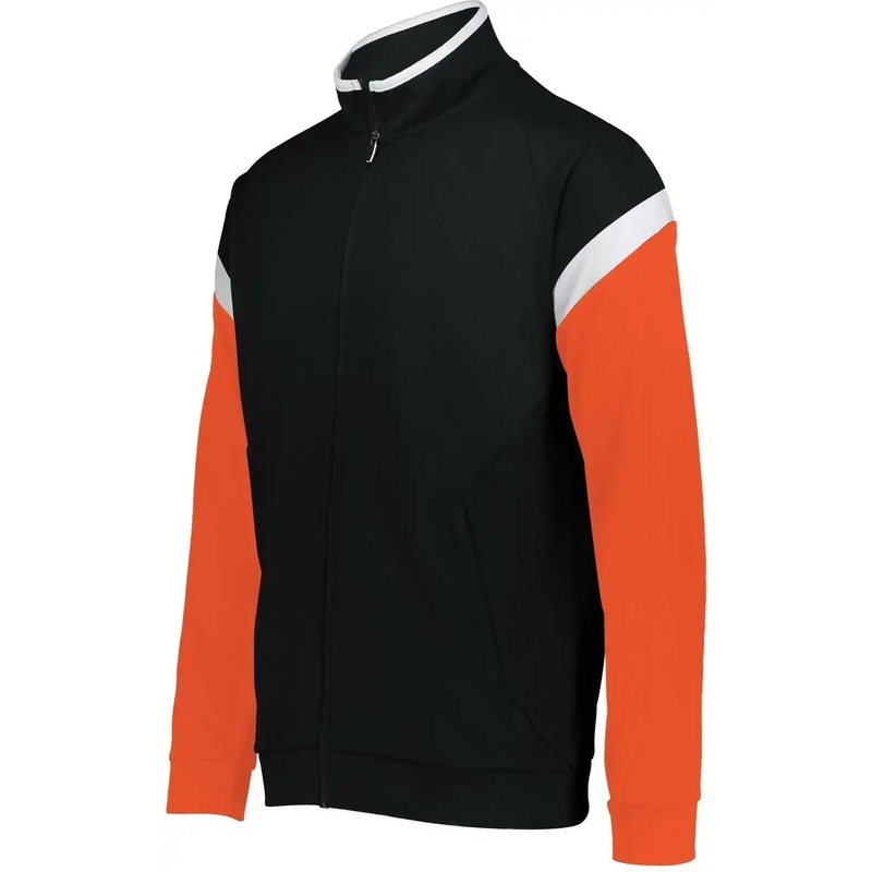 Holloway 229679 Youth Limitless Jacket – Black White Orange