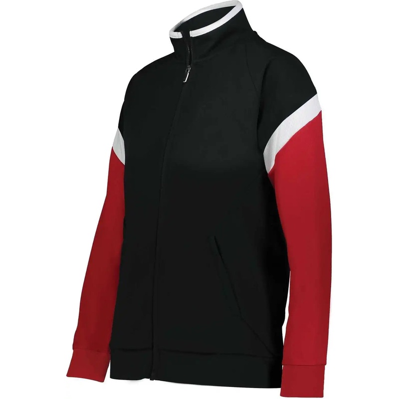 Holloway 229779 Ladies Limitless Jacket – Black White Scarlet