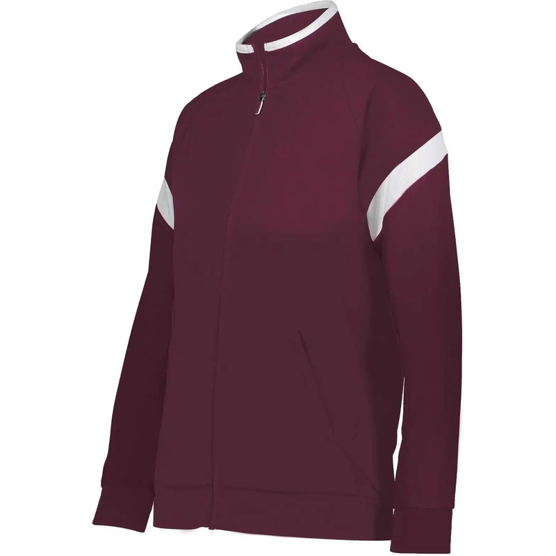 Holloway 229779 Ladies Limitless Jacket – Maroon White