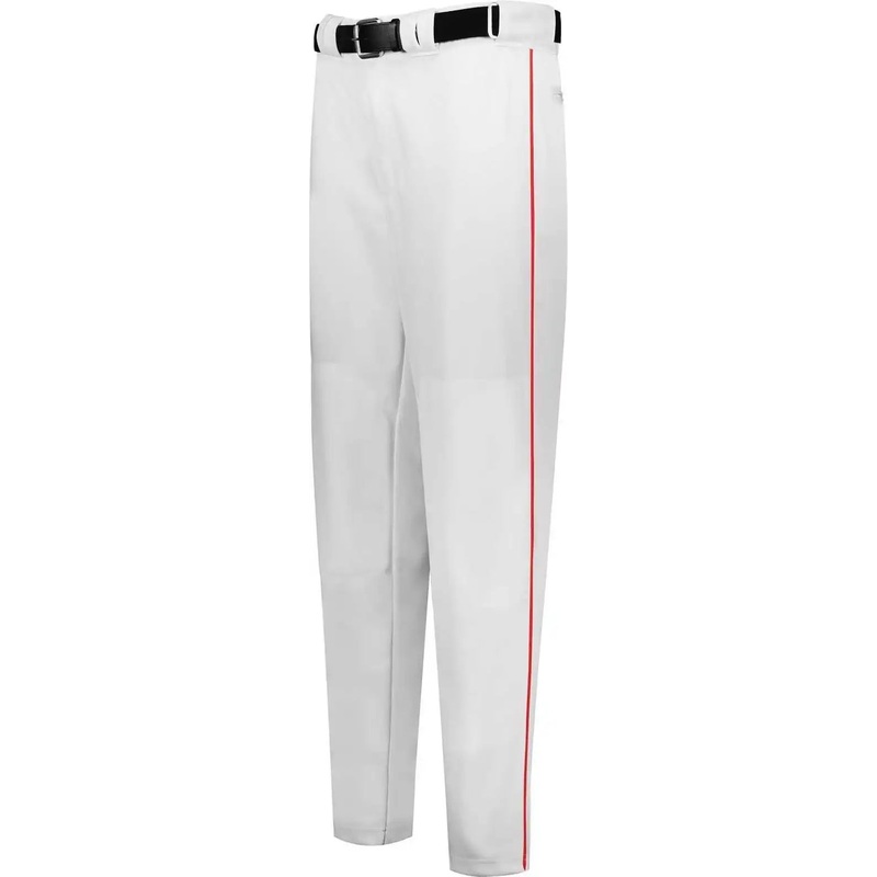 Russell R11Lgb Youth Piped Diamond Series Baseball Pant 2.0 – White True Red