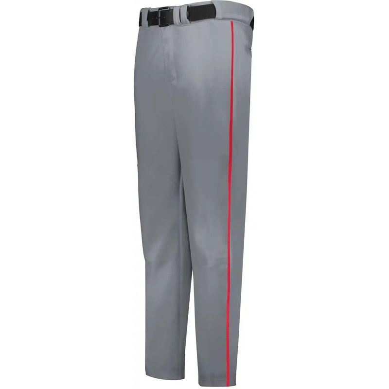 Russell R14Dbb Youth Piped Change Up Baseball Pant – Baseball Gray True Red