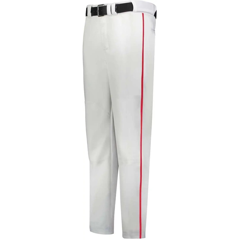 Russell R14Dbb Youth Piped Change Up Baseball Pant – White True Red
