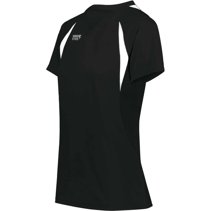 High Five 342232 Ladies Color Cross Jersey – Black White