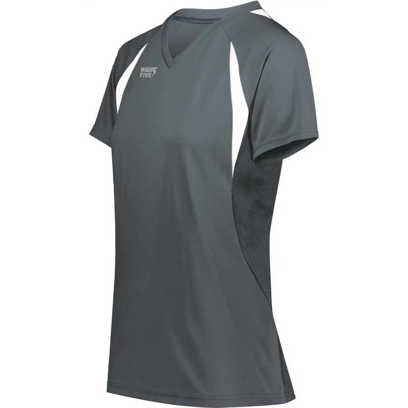 High Five 342232 Ladies Color Cross Jersey – Graphite White