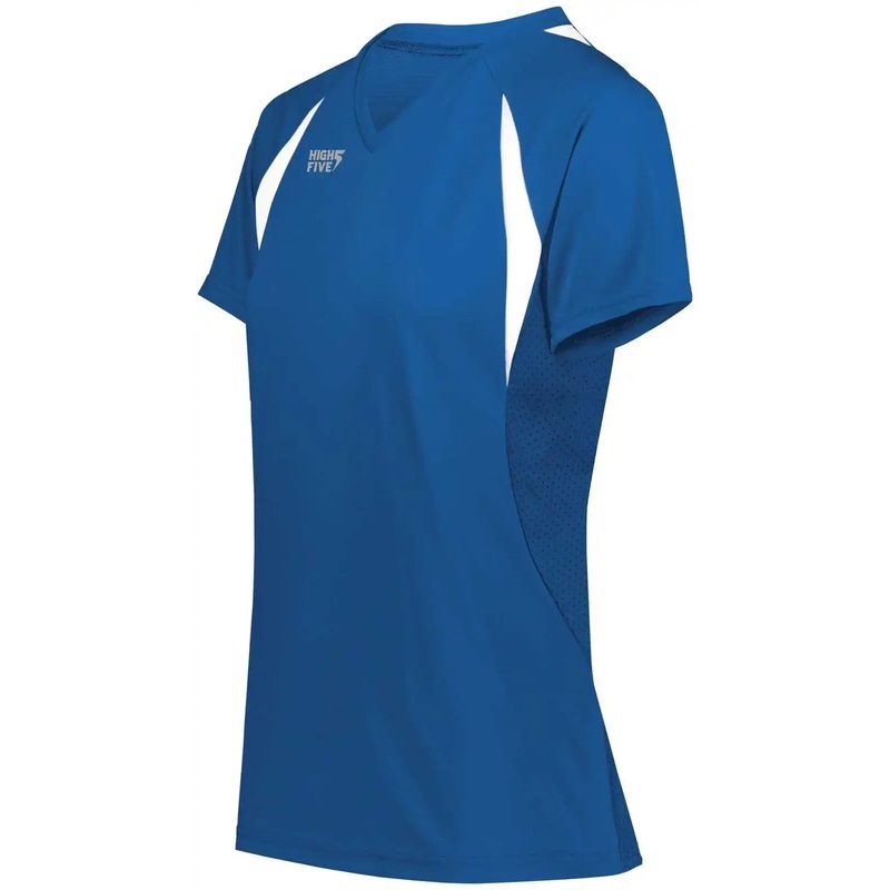 High Five 342232 Ladies Color Cross Jersey – Royal White