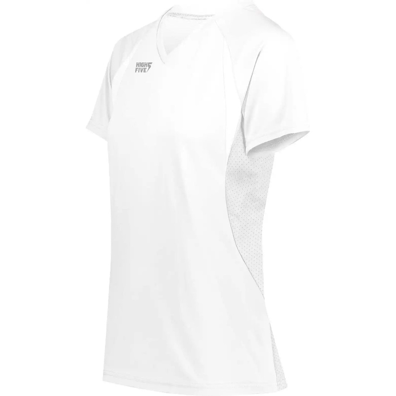 High Five 342232 Ladies Color Cross Jersey – White White