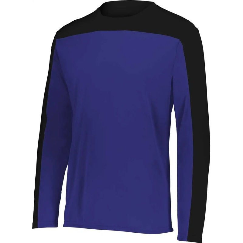 Holloway 223502 MOMENTUM TEAM LONG SLEEVE TEE – Purple Black
