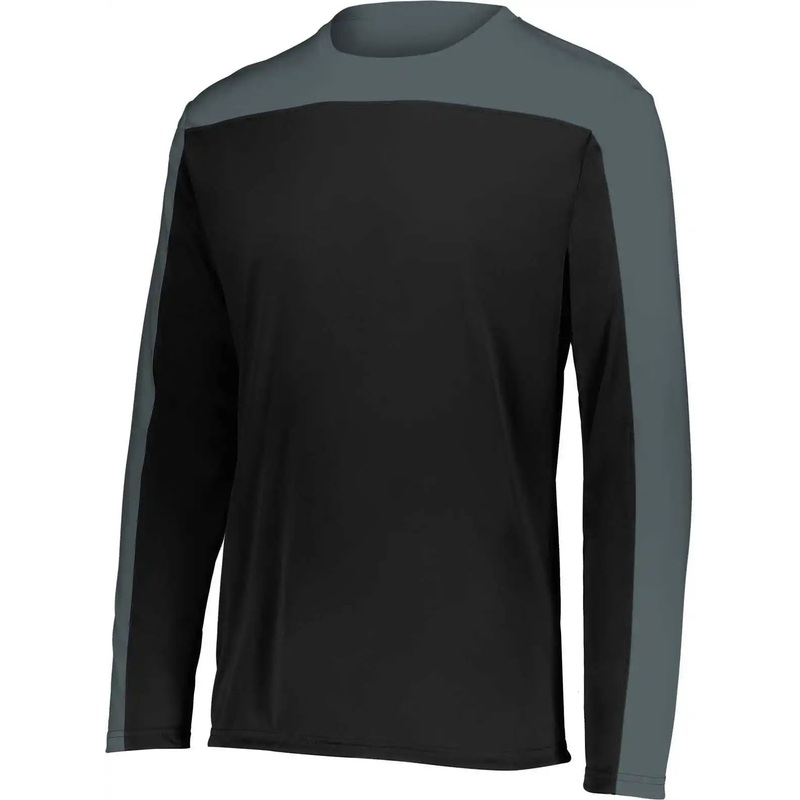 Holloway 223602 Youth Momentum Team Long Sleeve Tee – Black Iron